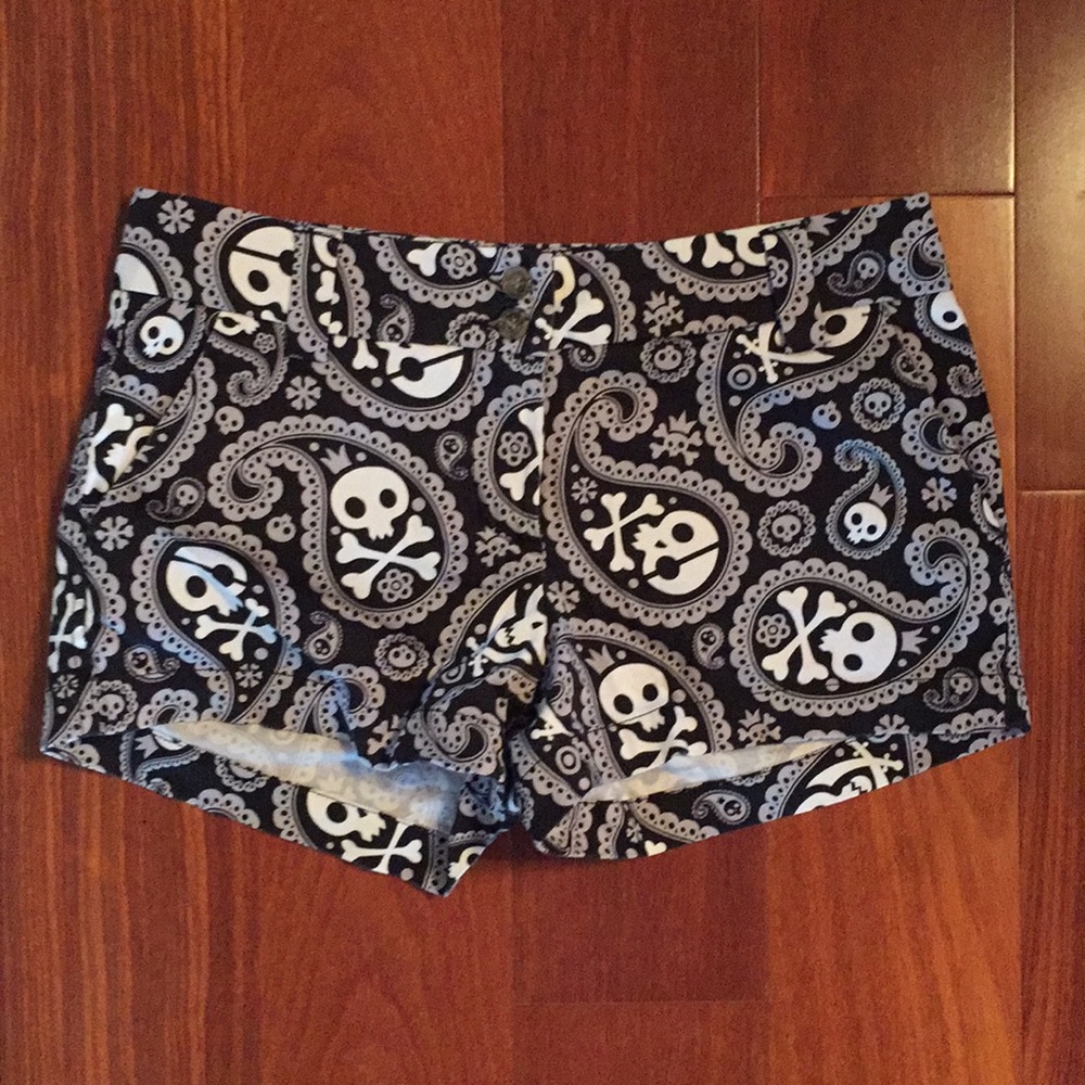 Skull Mini Shorts